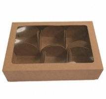 Caixa Kraft Trufas 6