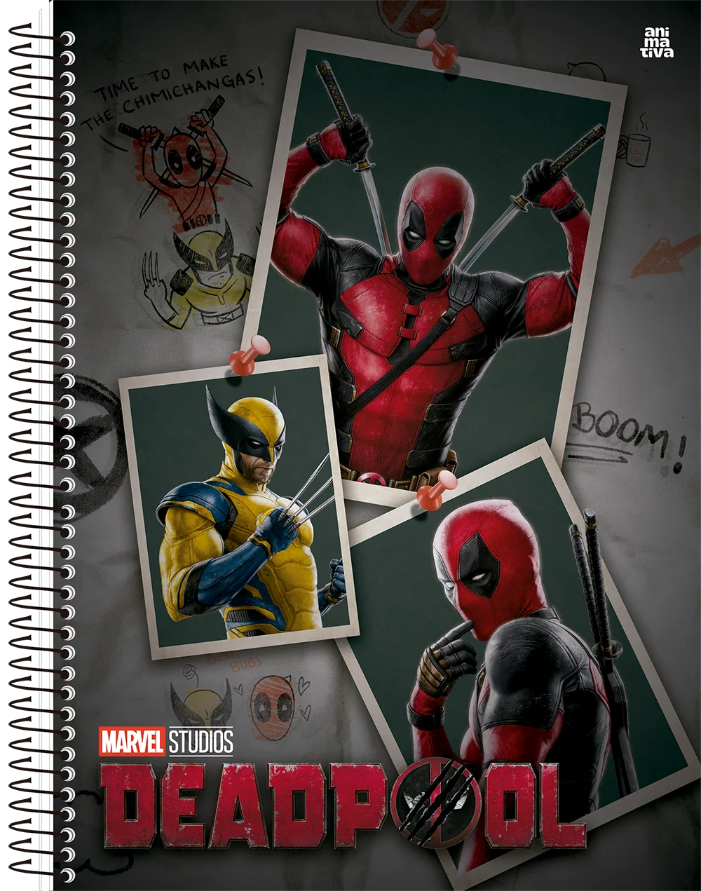 Caderno Deadpool Animativa